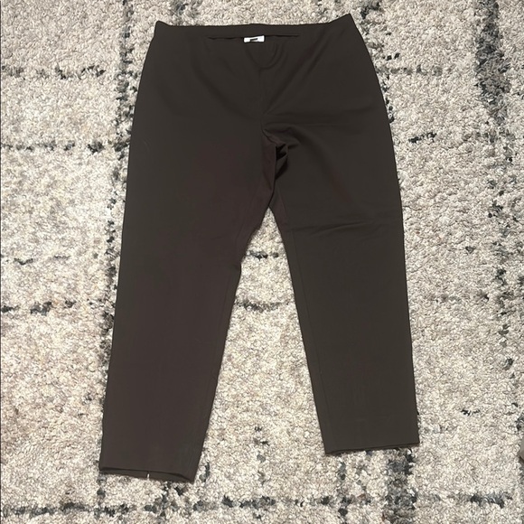 J. Jill Chocolate Slim Leg Trousers - Picture 1 of 8